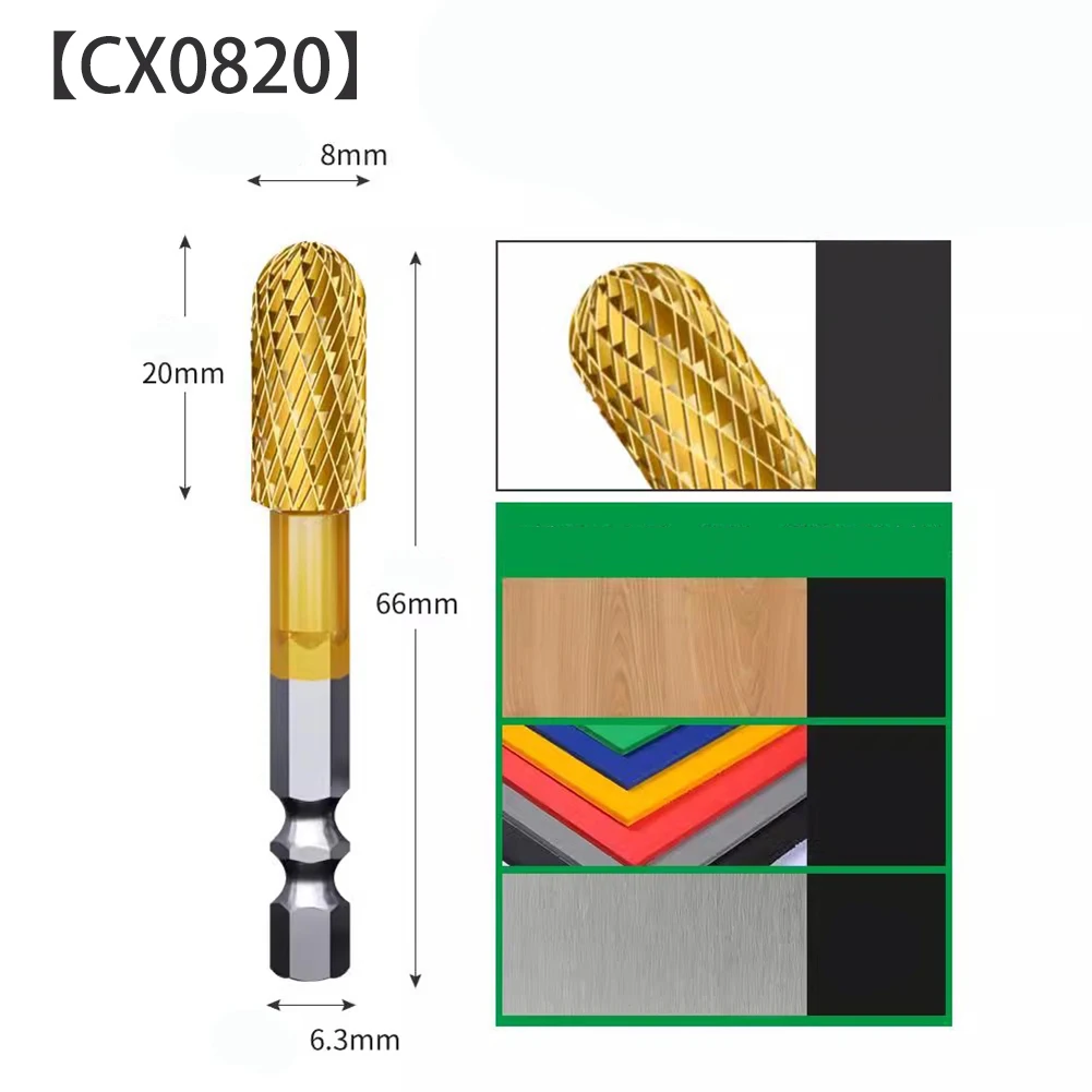 Одиночное вращающееся рашпильное сверло с двумя слотами фреза хвостовиком 6 3 мм