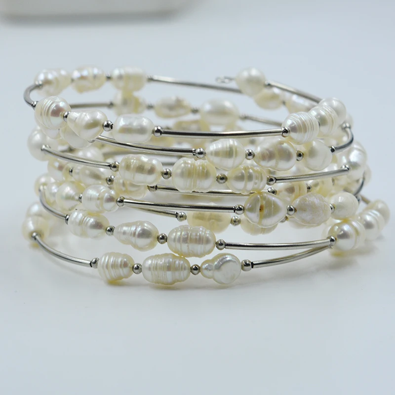 Очень классика и популярная. Браслет из жемчуга браслет натурального