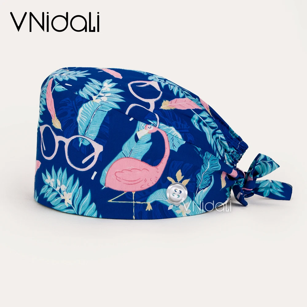 

Vnidali Новинка Высокое качество Casquette chirurgicale хлопковая дышащая женская и Мужская Рабочая шапка из хлопка биологическая Рабочая шапка