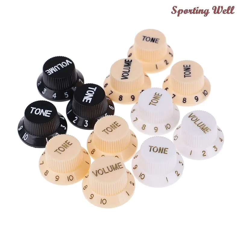 

Guitars Strat Knob 1-Volume 2-Tone Control Knobs For Guitar
