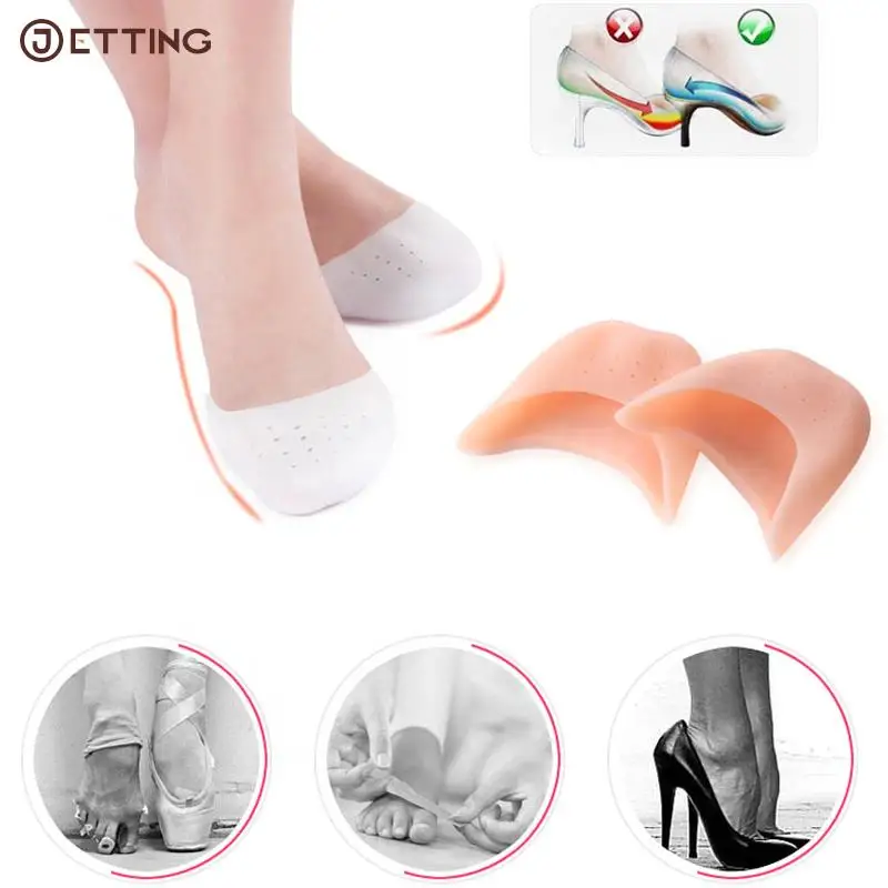 

1Pair Pointe Ballet Dance Shoe Toe Pads Toe Caps Toe Protector With Breathable Hole For Pointed Ballet Shoes Silicone Toe Cover