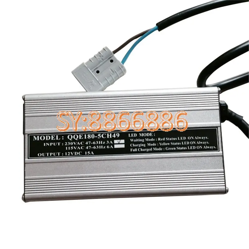 

For QQE180-5CH49 Charger 12V15A Semi-electric Stacker Forklift Battery Smart Charger Fully Tested