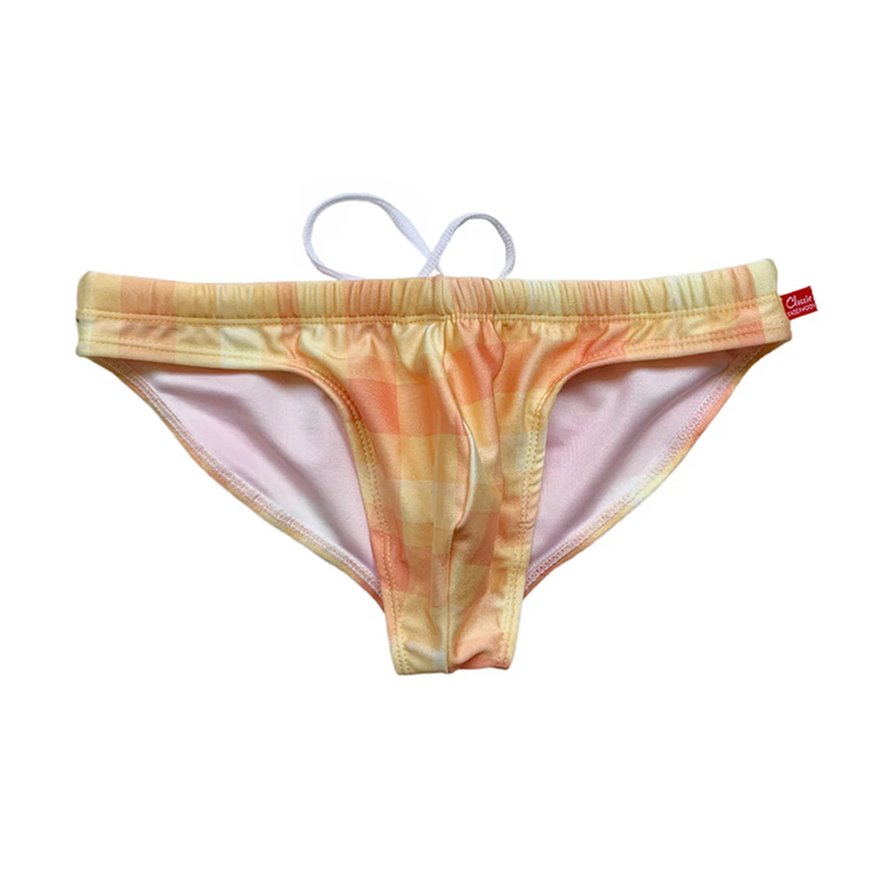 

Lift Male Swimming Trunks Sexy Printed Male Beach Low Waist Swimming Trunks Drain Line Male Swimming Trunks Double