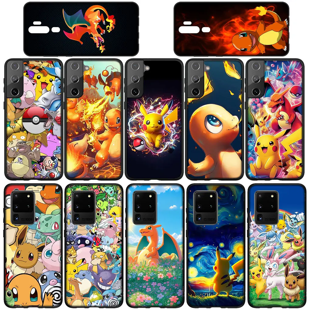 Чехол Charmander P-Pokemons GO P-Pikachus для телефона Xiaomi Redmi Note 9 8 11 Pro 4G 5G 9S 11S 9A 9C NFC 9T 8A Мягкий