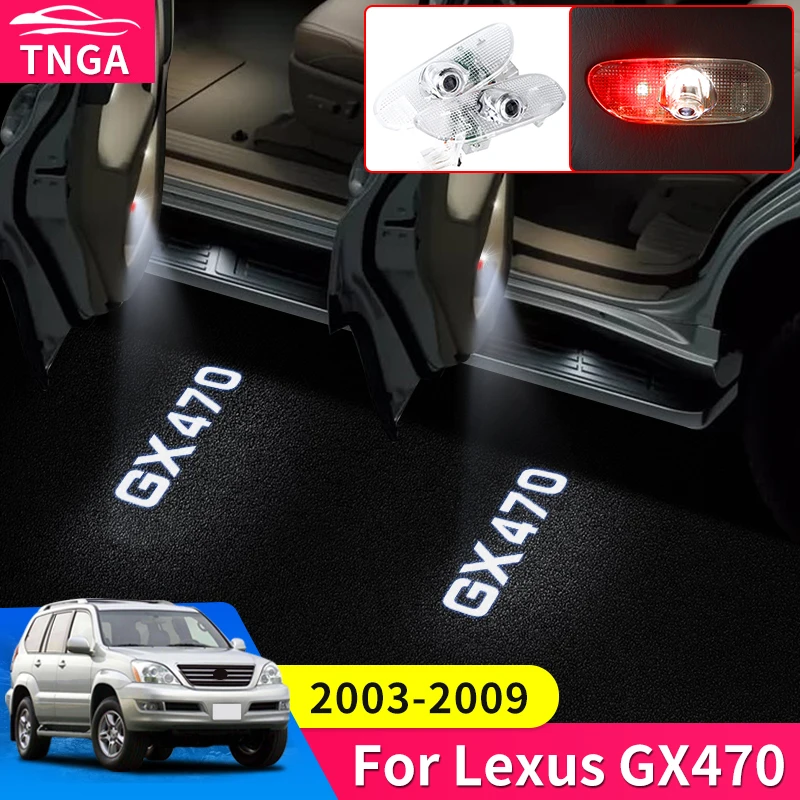 

For Lexus GX470 2003-2009 Interior Design Accessories Car Door Warning Light GX 470 Led Courtesy Lamp
