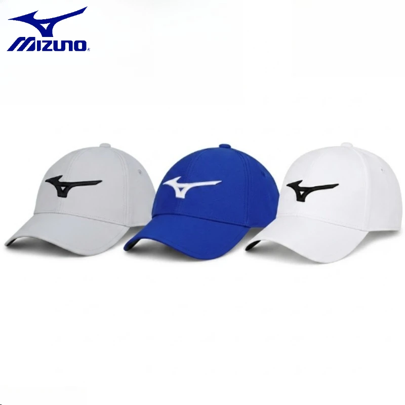 Фото Мужская летняя дышащая кепка для гольфа Mizuno, профессиональная легкая спортивная бейсболка, повседневная кепка для гольфа №1