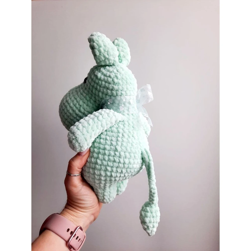 Soft toy plush mummy troll knitted handmade 24 cm |
