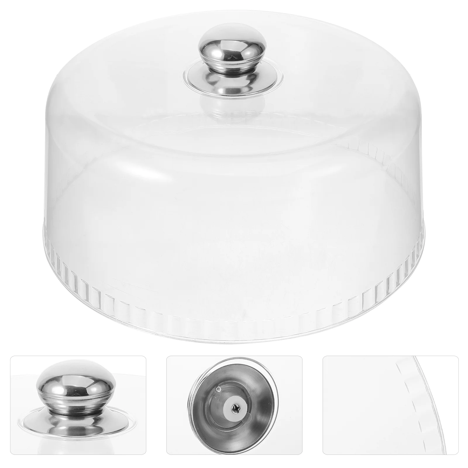 Крышка для блюда Прозрачная крышка тарелки с куполом торта Дисплей еды Защитная