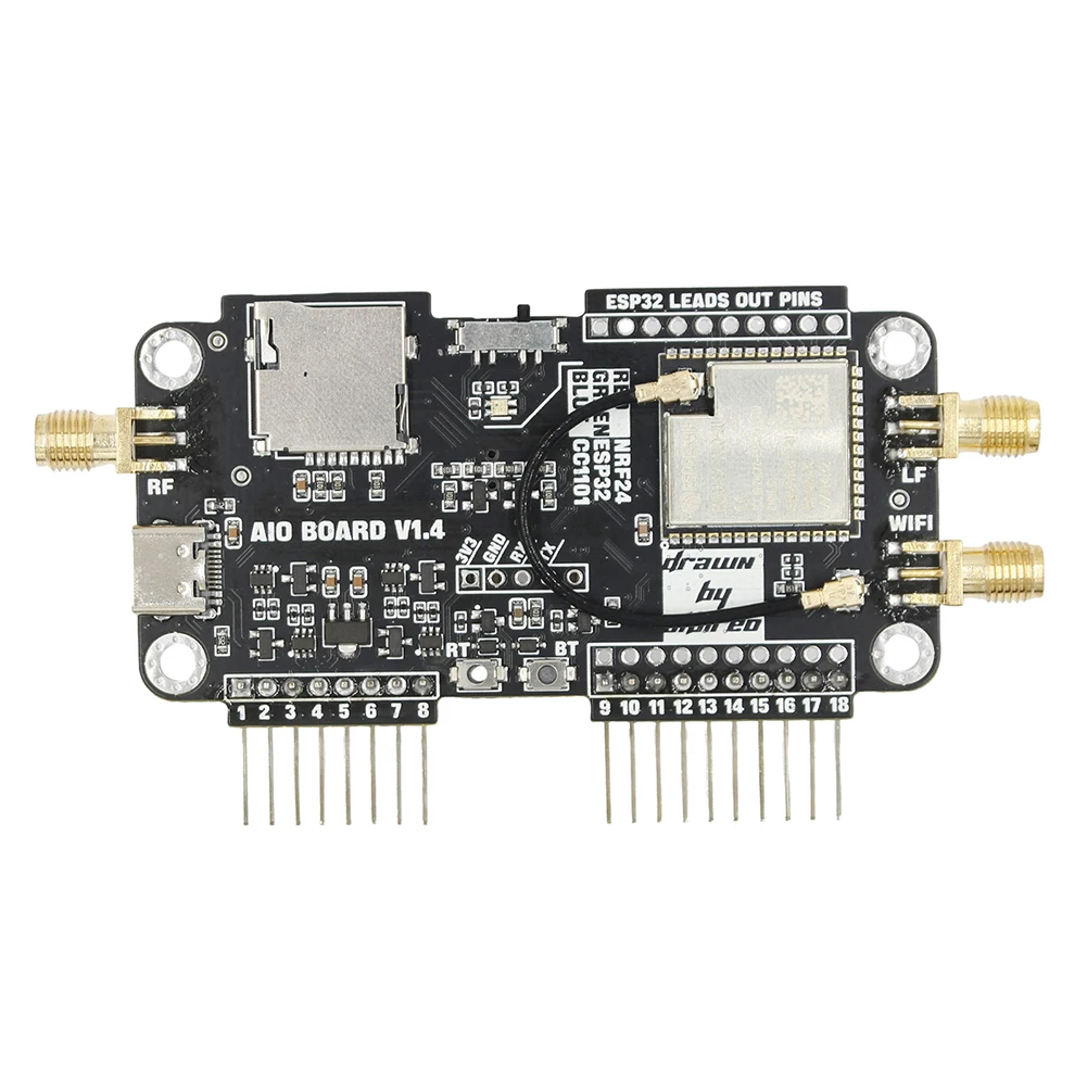 Плата расширения 3 в 1 для Flipper Zero плата Wi-Fi NRF24 + ESP32 с высоким коэффициентом