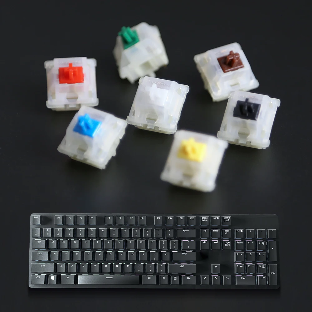 Gateron SMD Keyboard Switches 5pins Gateron Switch for Mechanical Keyboard Game Switch Red Brown Blue Black Green White Gold