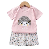 sweet baby girls suit summer girl casual cotton clothes set top shorts baby clothing set for girls infant suits kids clothes