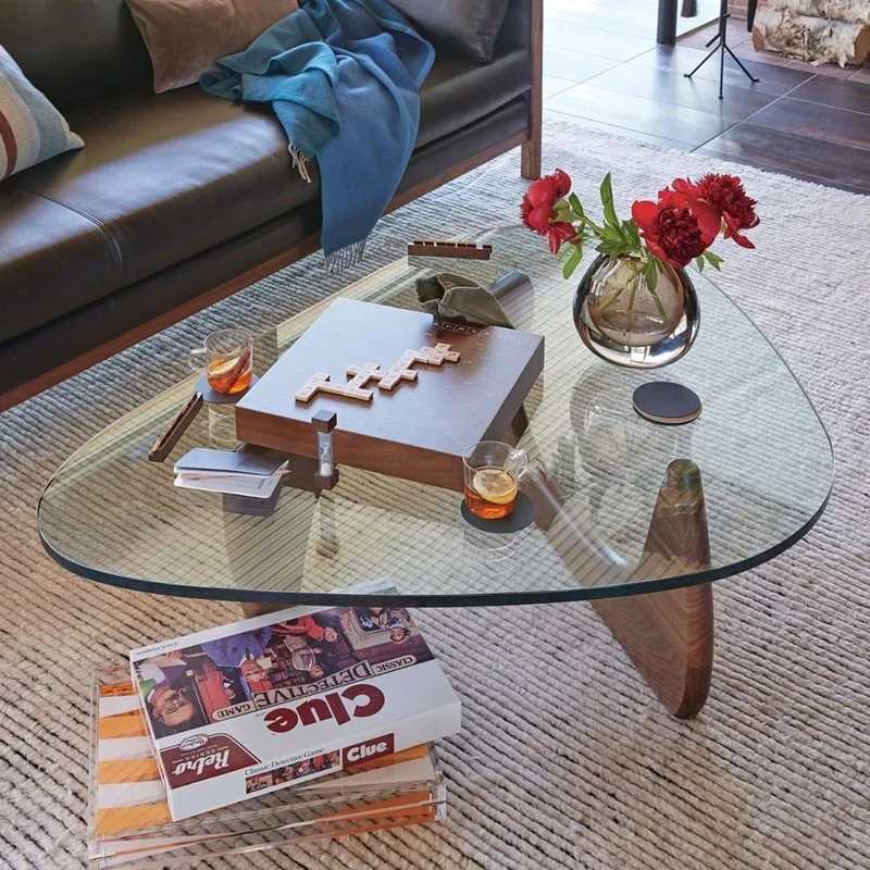 Журнальный столик Noguchi скандинавский средневековый ваби-ветер из массива дерева