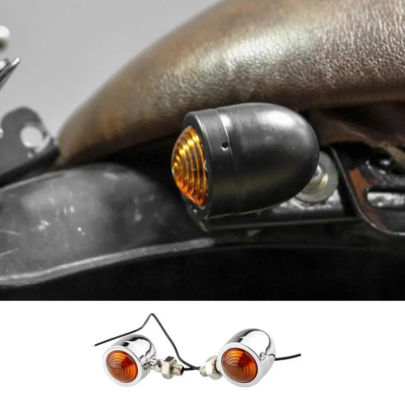 Мини Круглые ходовые огни для мотоцикла 2 шт.