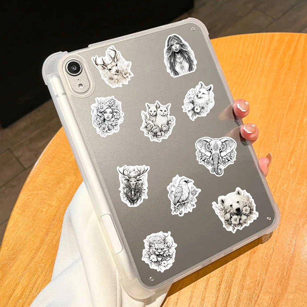 50 шт. водонепроницаемые Стикеры для ноутбука в готическом стиле