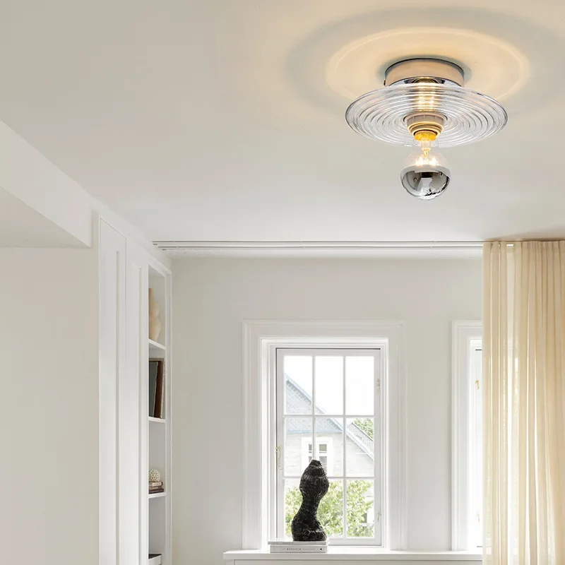 Винтажный стеклянный настенный светильник декоративные лампы с рисунком водной