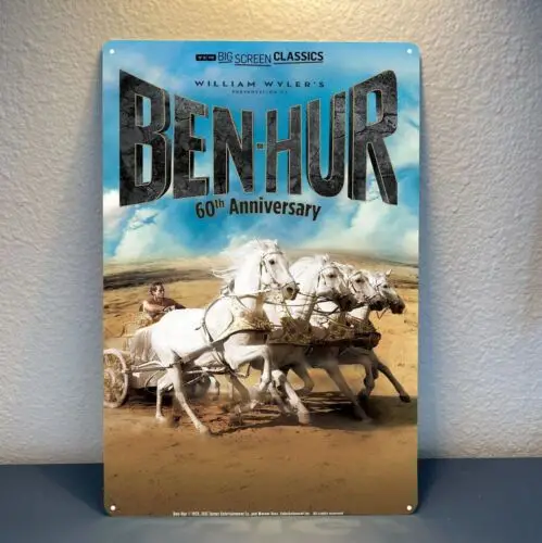 Металлический плакат из фильма Бен-Хур шарлтон гестон жестяной знак 20x30 см