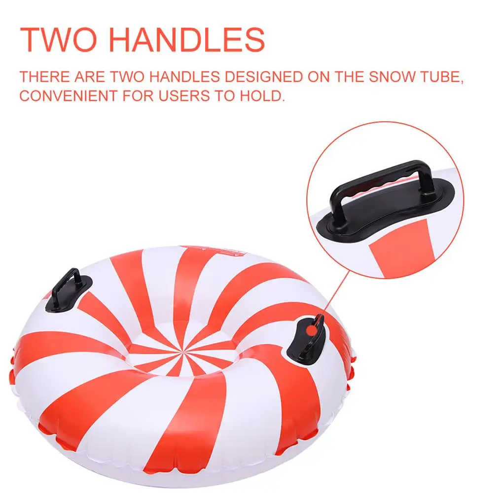 

Snow Tube Inflatable Winter Ski Circle Floated Skiing Board For Outdoor Skiing For Children Adult