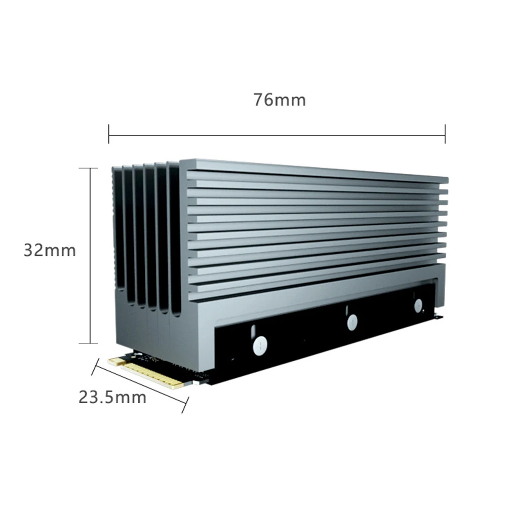 

Dustproof NVME NGFF M.2 SSD Heatsink Thickening Cooling Radiator Aluminum Sheet Thermal Pad For M.2 NGFF 2280 PCI-E NVME SSD