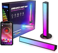 smart bluetooth rgb led light bars ambiance backlight bars with multiple scene music modes for pc gaming tv decoration lamp
