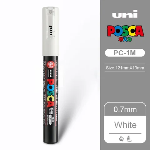 1 UNI Ball Posca PC-1M Marcador caneta POP POPTER PENS/PAIRFITI PUNDIMENTO DE 0,7MM MOISTORIAIS DE ART