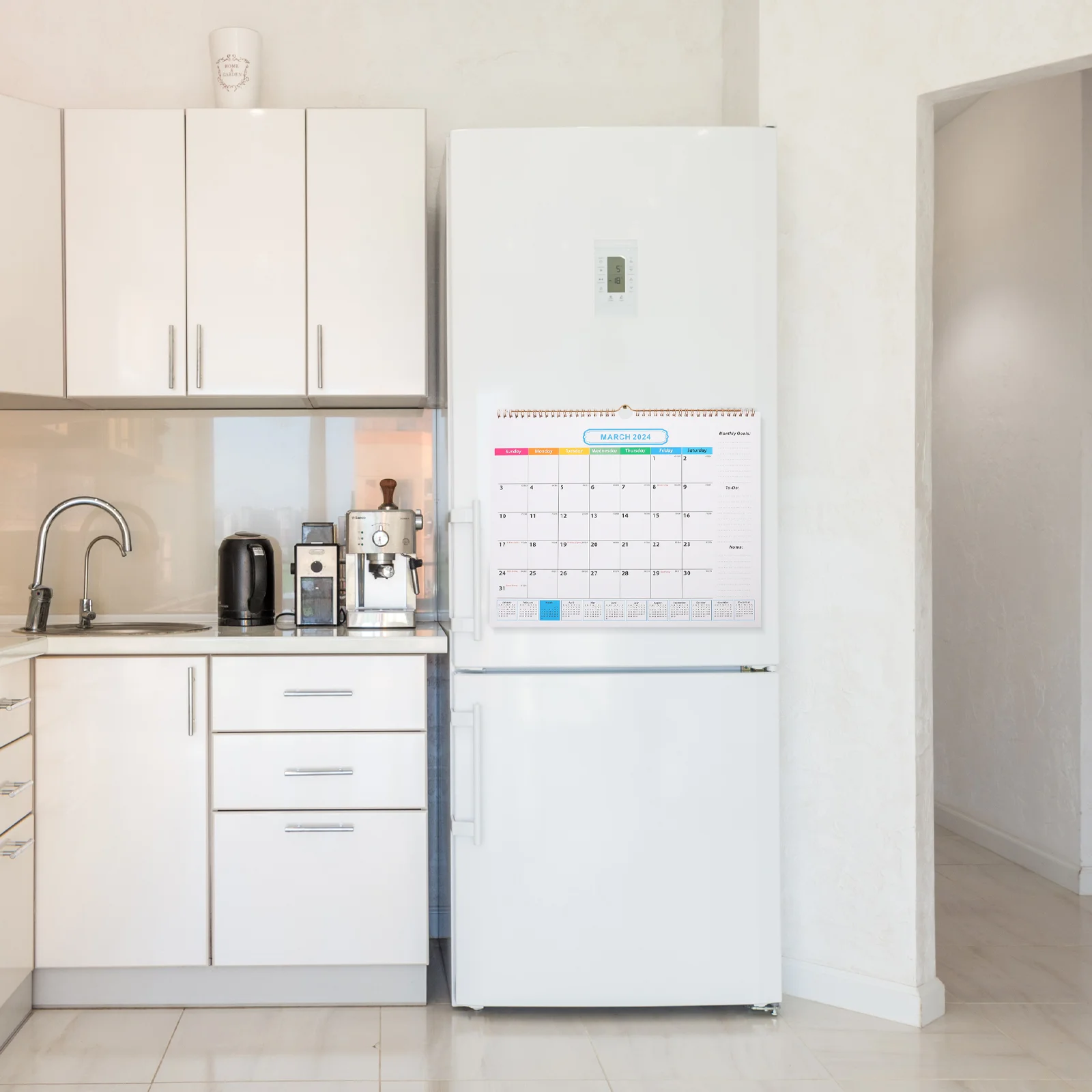 

Monthly Wall Calendar Holiday Planning Calendar English Daily Calendar for Office