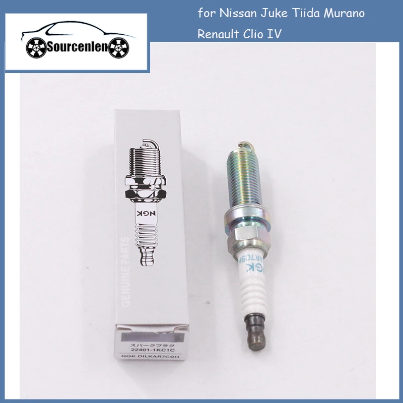 

4 шт., Свеча зажигания для Nissan Juke Tiida Murano Renault Clio IV 91215 1KC1C 22401-1KC7C
