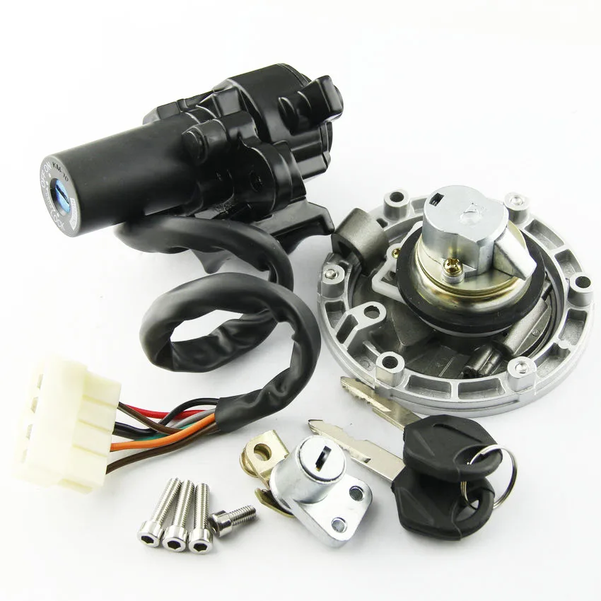 Ключи блокировки крышки топливного бака мотоцикла для Kawasaki EX250 Ninja 250 EX300 300 ER250 Z250