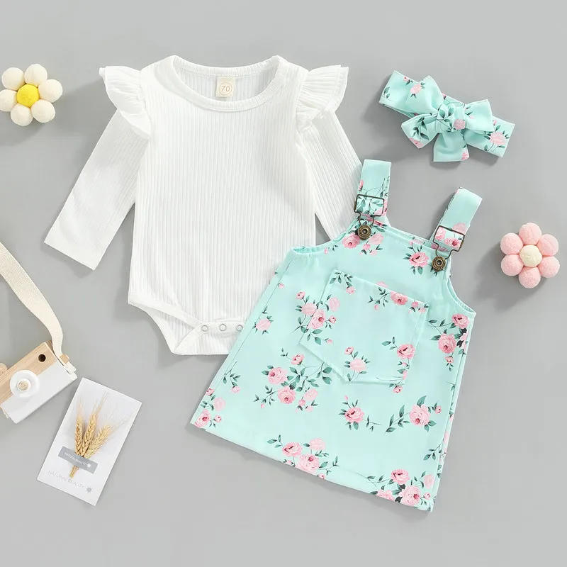 

Одежда для маленьких девочек, осенний наряд для новорожденных от 0 до 18 месяцев, комплекты с длинным рукавом, юбка с оборками, ободок