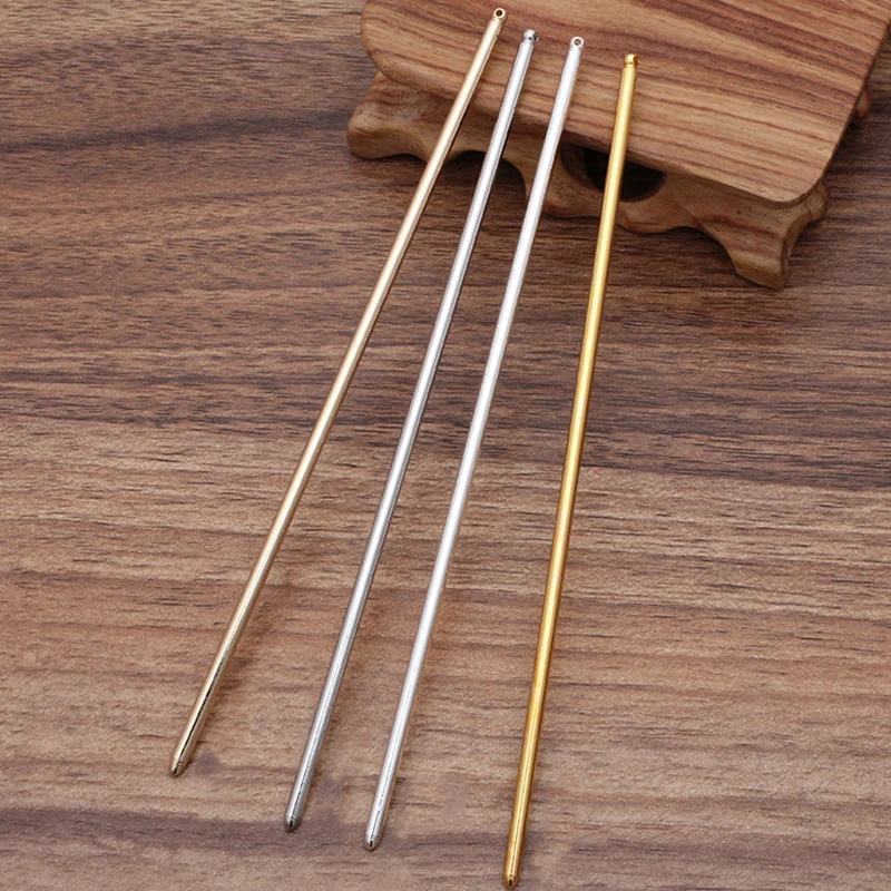 

10pcs/lot 125mmn 150mm Metal Hair Pins Blank Base Setting Hair Stick for DIY Women Hair Jewelry Findings Components Accessories