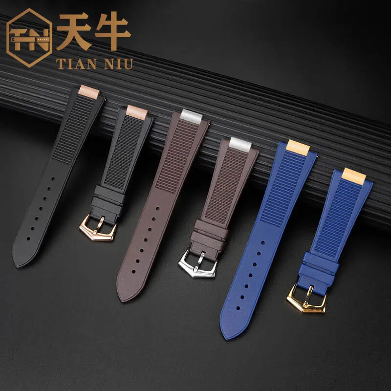 25*13mm Silicone Watchband For Pa-tek Philippe Nautilus Series 5711/5712/5980/5726 Sport Waterproof Watch Strap Men Bracelet