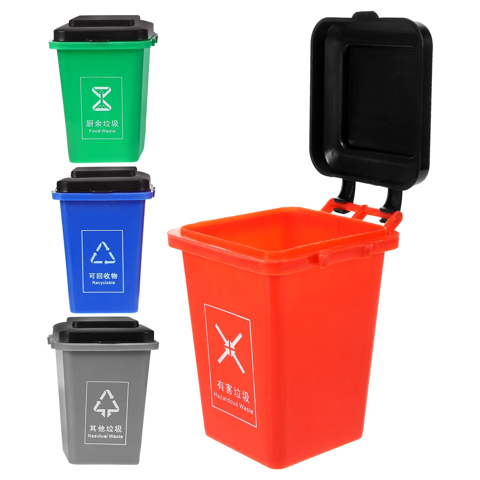 

Mini Garbage Can Trash Cans Toy Sorting Toys Gift Sorter Classification Kids Student