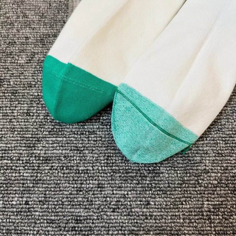 Fashion Funny Cartoon Cotton Sport Socks for Women 5 Pairs New 2023 Trend Banana White Green Women's Cotton Socks Set