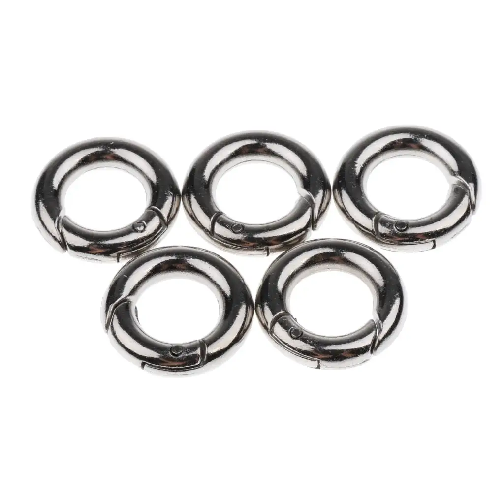 

5pcs Round Snap Open Hook SpKey Chain Carabiner Buckle