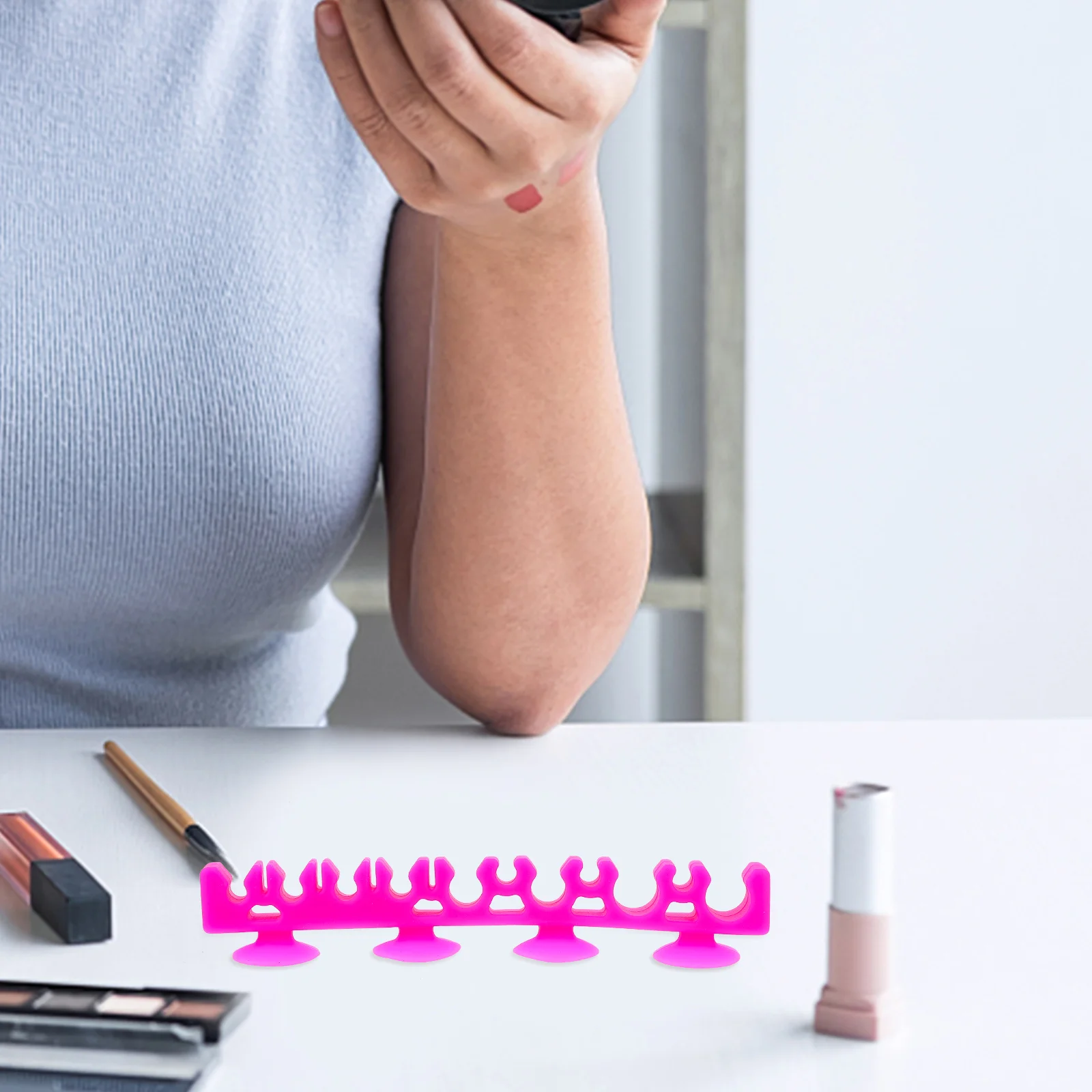 Силиконовый держатель для кистей макияжа многослотовая сушилка одежды дисплей