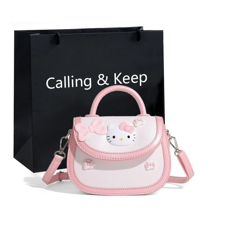 

New Hello Kitty Kawaii Anime Sanrio Single Shoulder Crossbody Tote Bag Cute Cartoon Daily Packet Birthday Present Girly Heart