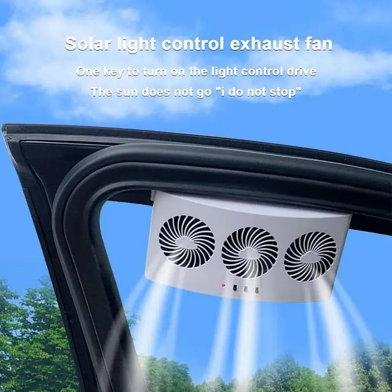 

Car Solar Charging Vehicle Cooling Fan Energy Saving Vent Radiator Backseat Front Seat Purifiers Powerful Mini Auto Air Cooler