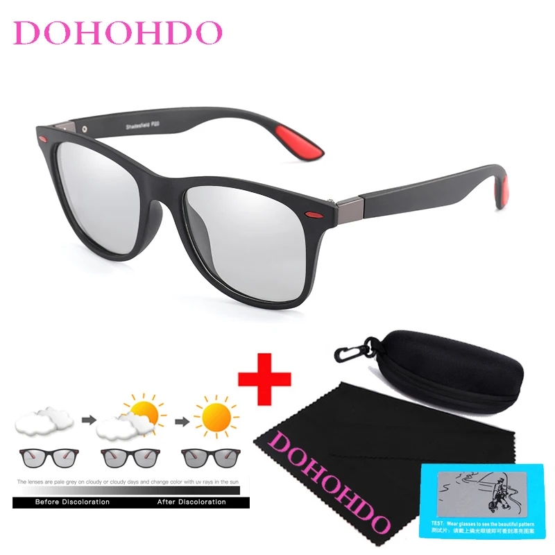 

New in Photochromic Sunglasses Men Classic Rivet Polarized Sun Glasses Chameleon Glasses Male Driving Goggles Gafas De Sol UV400