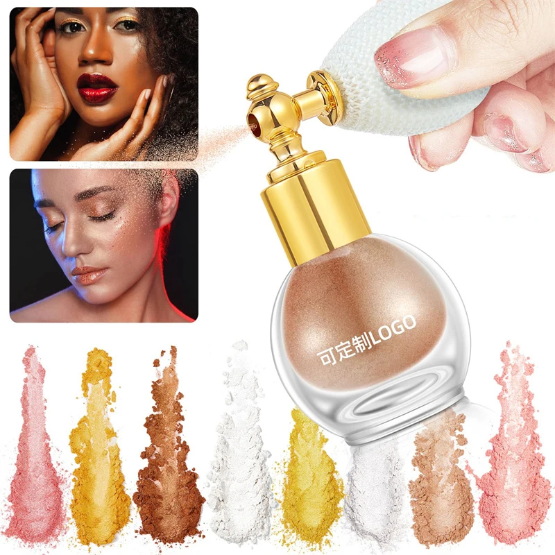 High Gloss Glitter Powder Spray Diamond Shiny Pearlescent Illuminating Powder Face Makeup For Body Hair