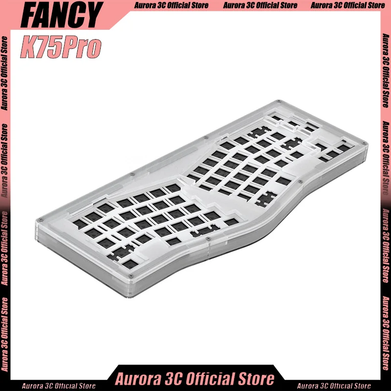 Необычная игровая клавиатура с надписью Alice66 прозрачная стандартная изменение