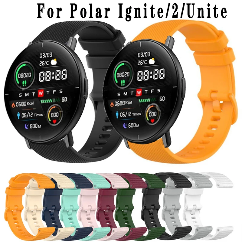 

Ремешок для фитнес-браслета Suunto 3, браслет для часов Polar Ignite/2/Unite, браслет для смарт-часов, 20 мм