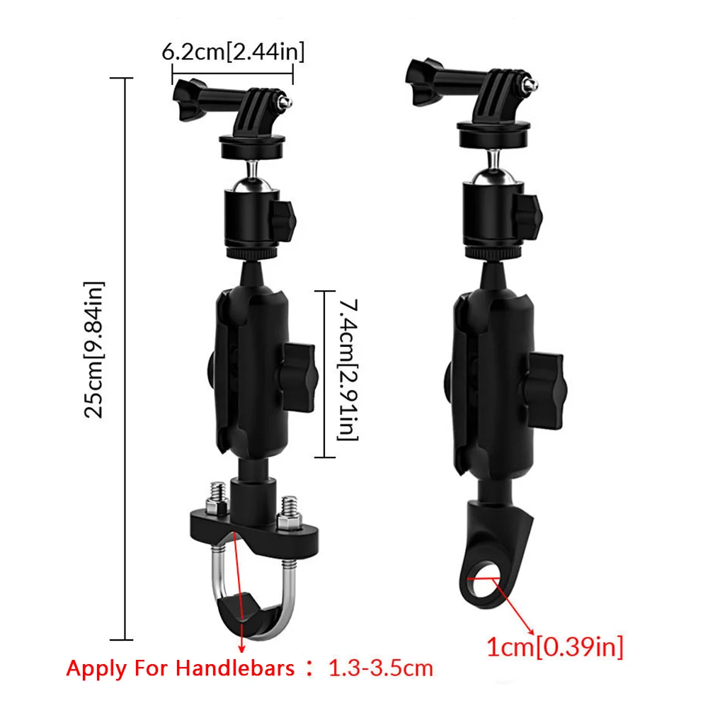 Держатель для телефона мотоциклетной камеры удлинитель из алюминиевого сплава
