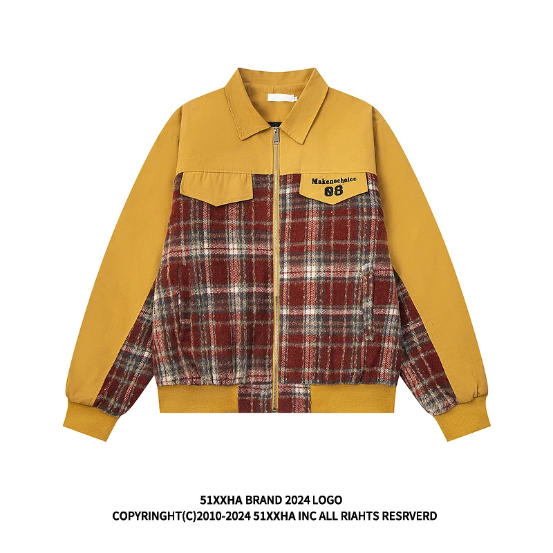 5 винтажный лоскутный клетчатый пуховик в стиле хип-хоп мужская зимняя модная