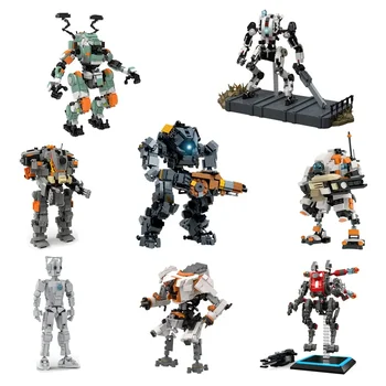 BuildMoc Titanfalls 2 이온 클래스 타이탄 사신 타이탄 BT-7274 빌딩 블록 모델 세트 Mecha 로봇 그림 벽돌 아이 장난감