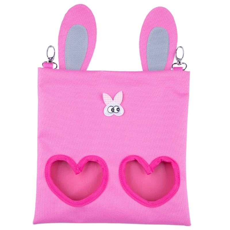 

Feeder Bag Rabbit Feeding Bag with 2 Holes Outdoor and Indoor Chinchilas