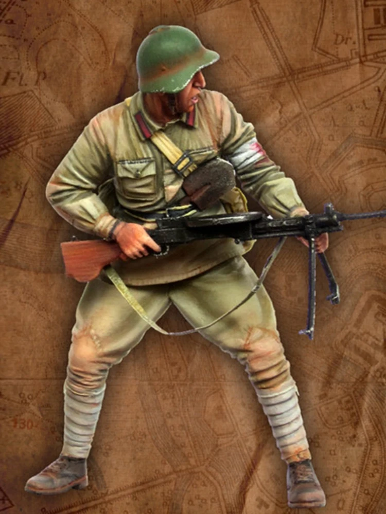 Модель 1/35 года искусственная фигурка из смолы военная тема Российская пехота
