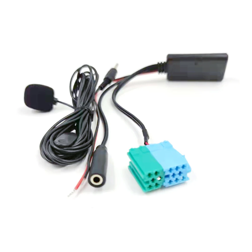 

Biurlink Car Stereo Wireless AUX 5.0 Bluetooth Adapter Microphone 6+8Pin Socket Handsfree Device for Fiat Lancia Onward 2007