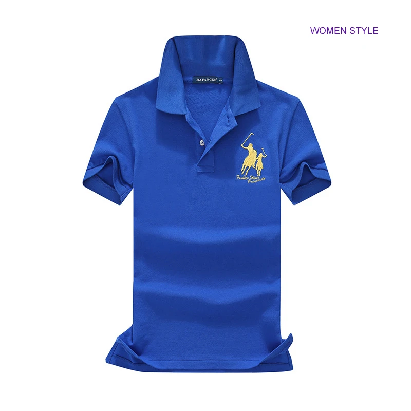 

POLO Shirt Women's Fashion Luxury Horse Embroidery Solid Brand Polo Shirt Men's Summer Short Sleeve Polos