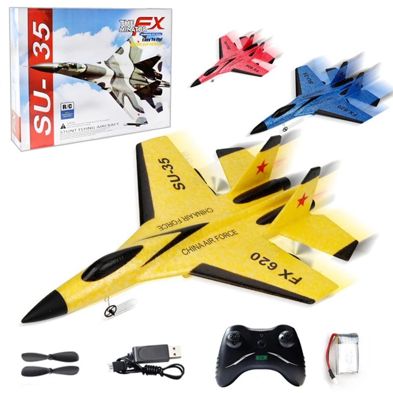 

SU35 RC Airplane Foam Aircraft 2.4G Radio Control Glider Remote Control Drone Fighter Plane Glider Plane Boys Toys Kids Gift