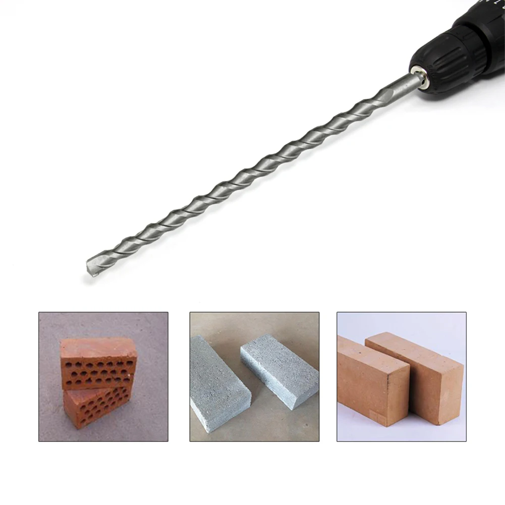 

1pcs 500mm Carbide Steel Tipped Cross Head Impact Drill Bit Twin Spiral Drill Bit SDS PLUS Shank For Drilling Concrete Brick