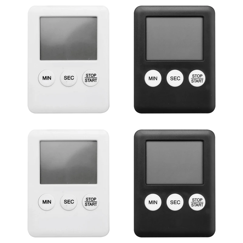 

Цифровой кухонный таймер, кухонный будильник из 4 предметов с функцией напоминания, магнитный Таймер для яиц, кухонные часы